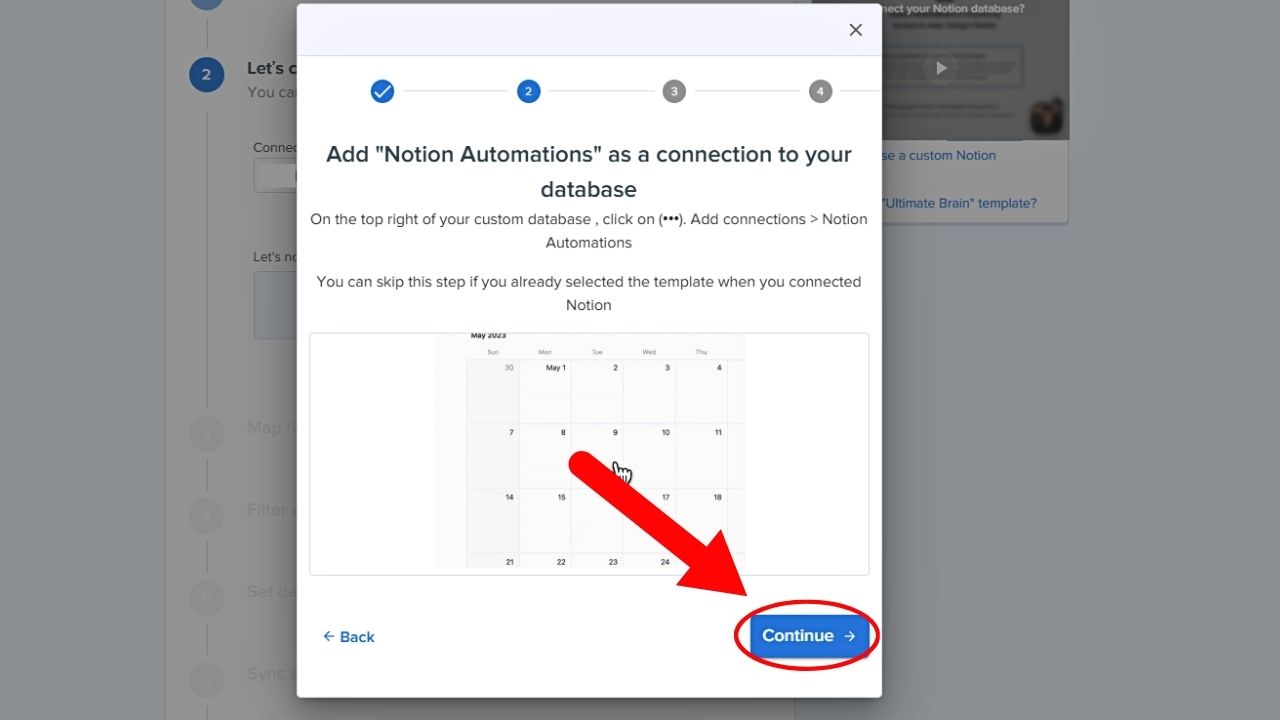 Synchronize Notion with Google Calendar Using Notion Automations Step 4