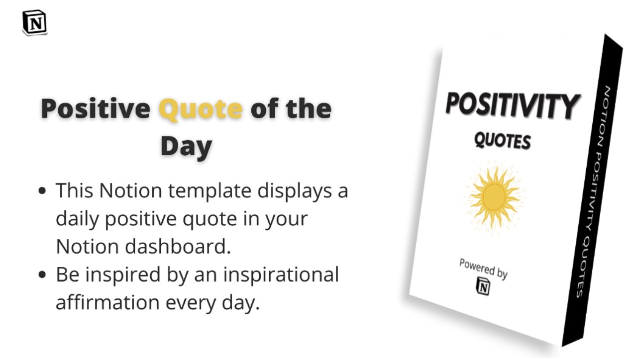 Daily Positive Quote by Philipp Stelzel Paid Notion Quotes Templates  