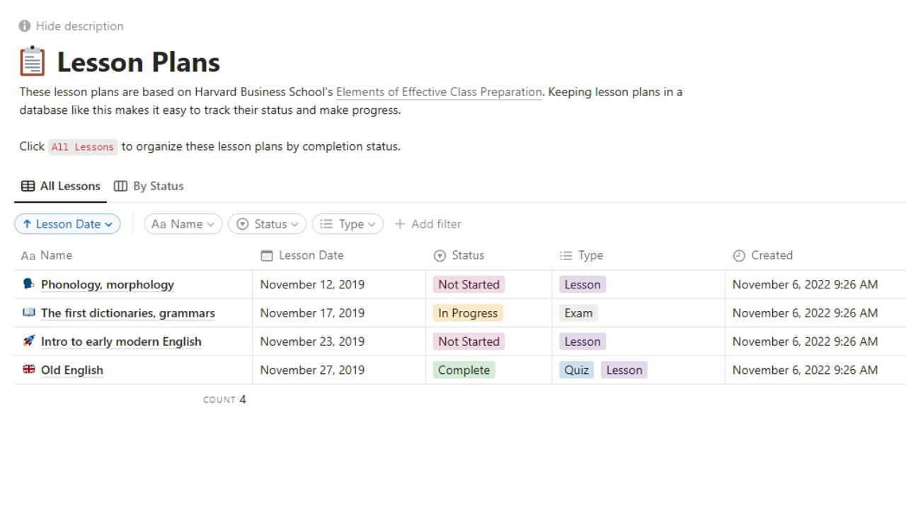Lesson Plans by Notion Free Notion Templates for Teachers