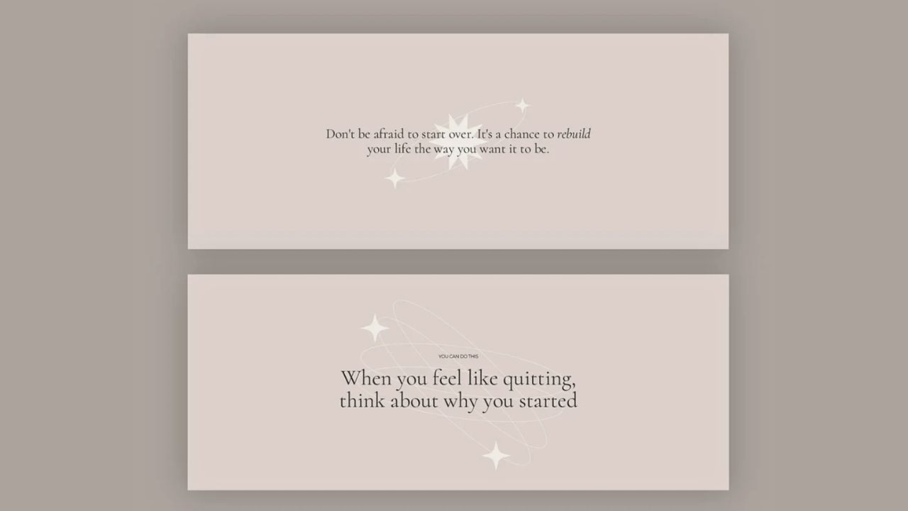 Minimal Inspirational Cover by the PlannerShopNL Paid Notion Quotes Cover Images 